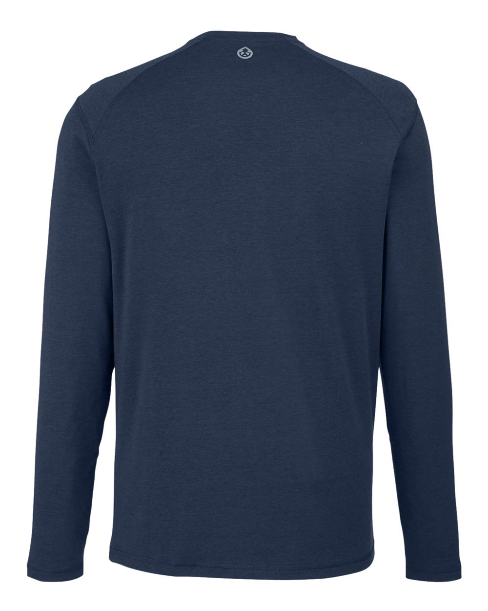 Men's Carrollton Fitness Long Sleeve T-Shirt - Back - B651D8654 - Classic Navy