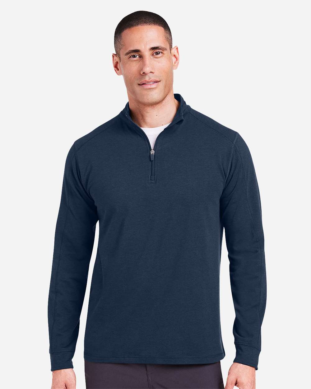 Men's Carrollton Quarter-Zip Pullover - OnModelFront - B649D8653 - Classic Navy
