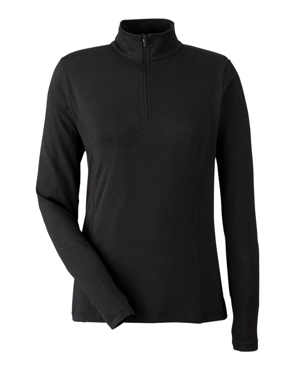 Women's Recess Quarter-Zip Pullover - Front - B659D8502 - Black