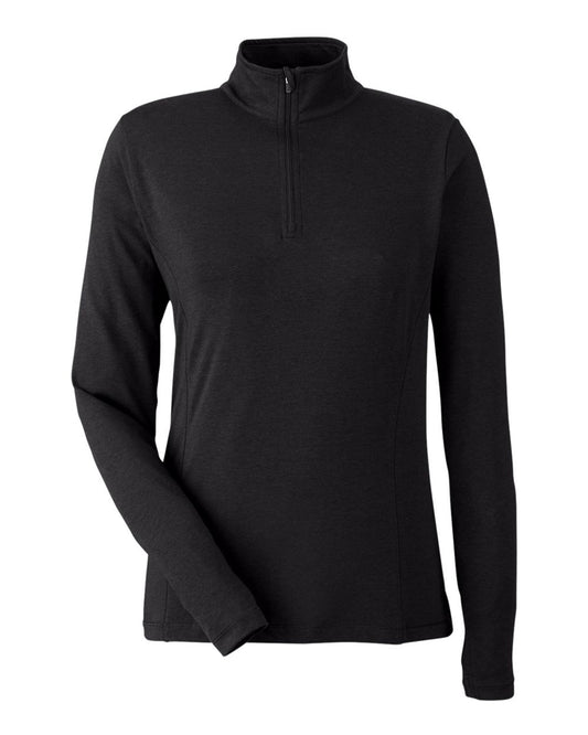 Women's Recess Quarter-Zip Pullover - Front - B659D8502 - Black