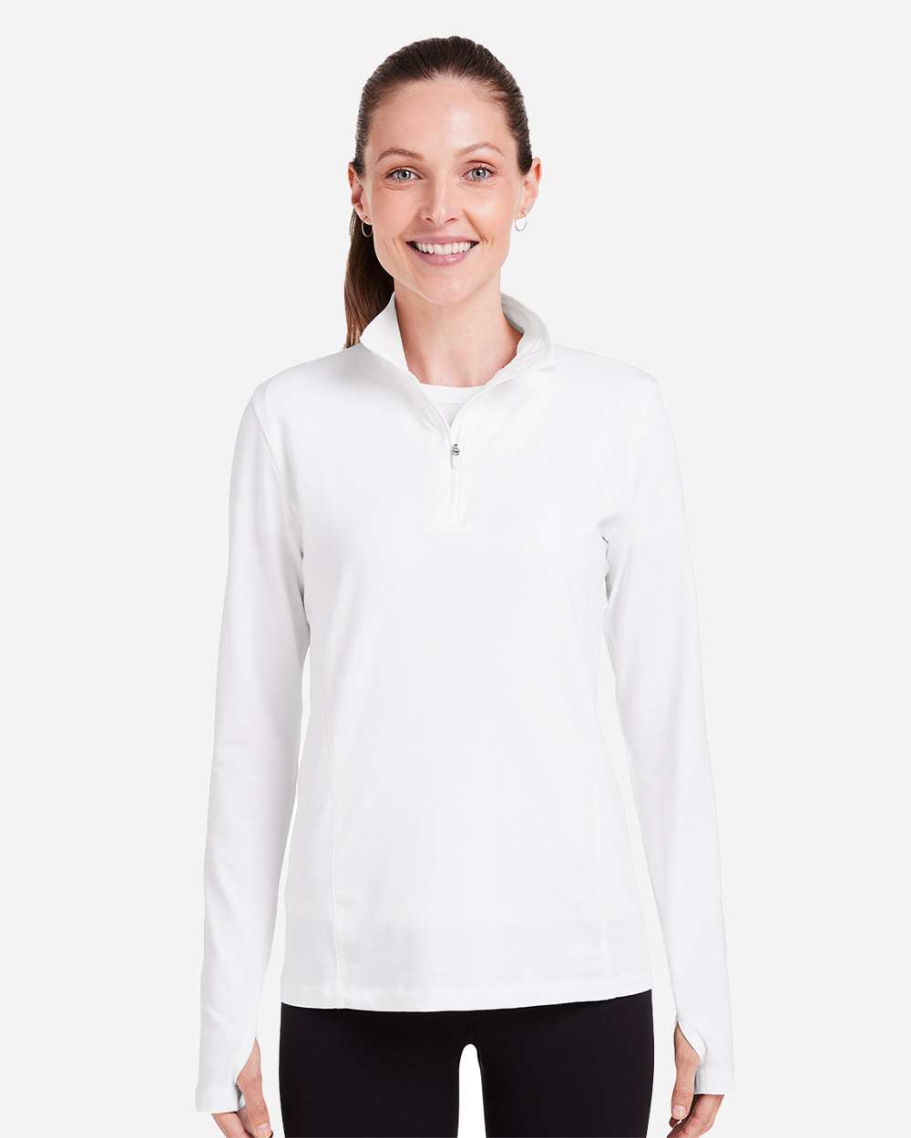 Women's Recess Quarter-Zip Pullover - OnModelFront - B659D8002 - White