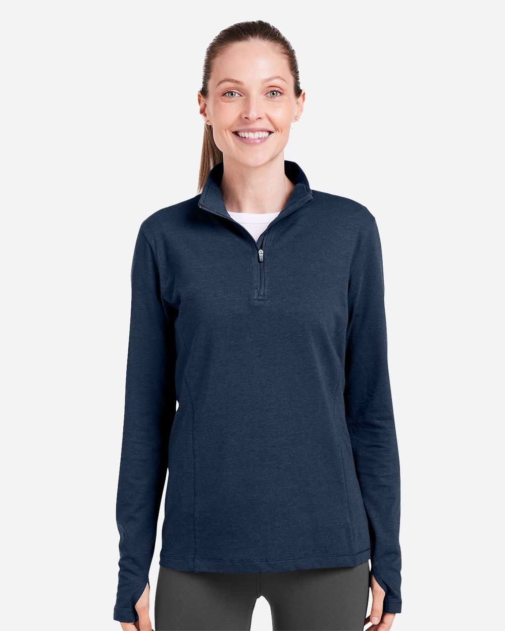 Women's Recess Quarter-Zip Pullover - OnModelFront - B659D8652 - Classic Navy