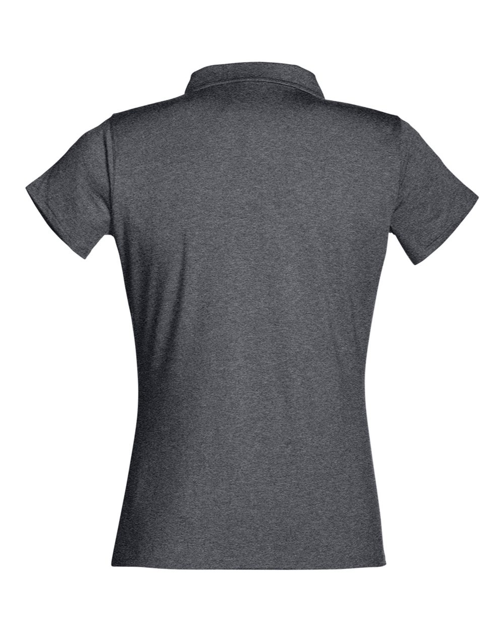 Women's Air Lightweight Polo - Back - B665D8102 - Black Heather