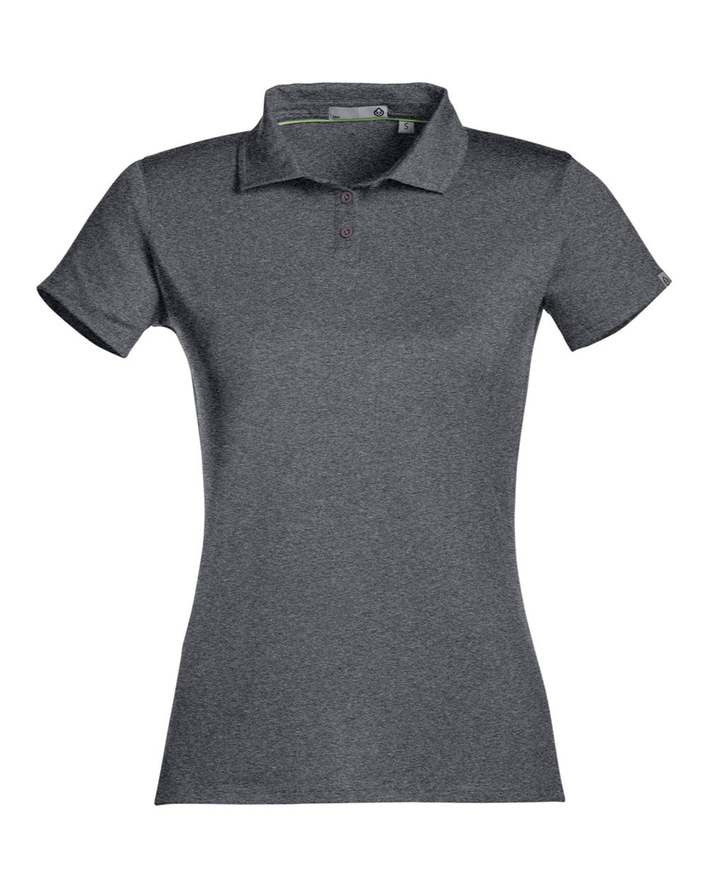 Women's Air Lightweight Polo - Front - B665D8102 - Black Heather