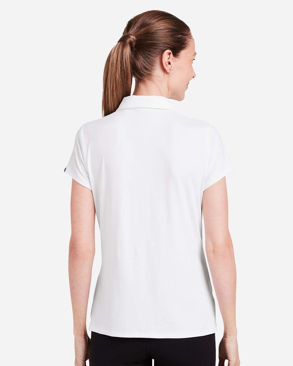Women's Air Lightweight Polo - OnModelBack - B665D8002 - White