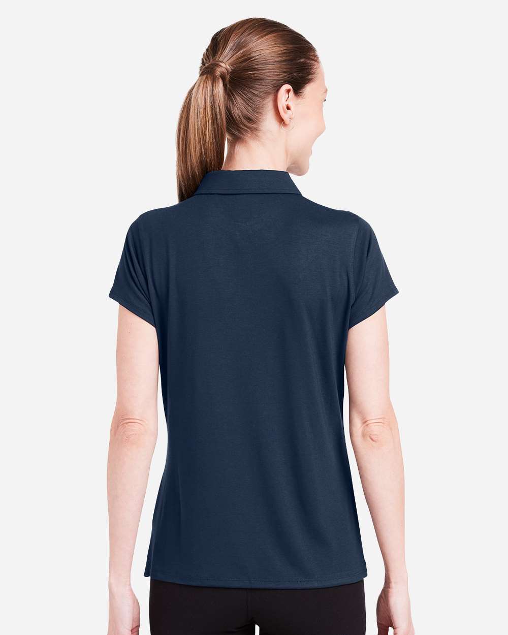 Women's Air Lightweight Polo - OnModelBack - B665D8652 - Classic Navy
