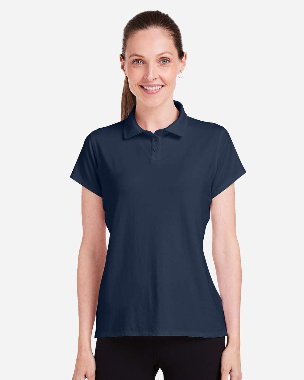Women's Air Lightweight Polo - OnModelFront - B665D8652 - Classic Navy