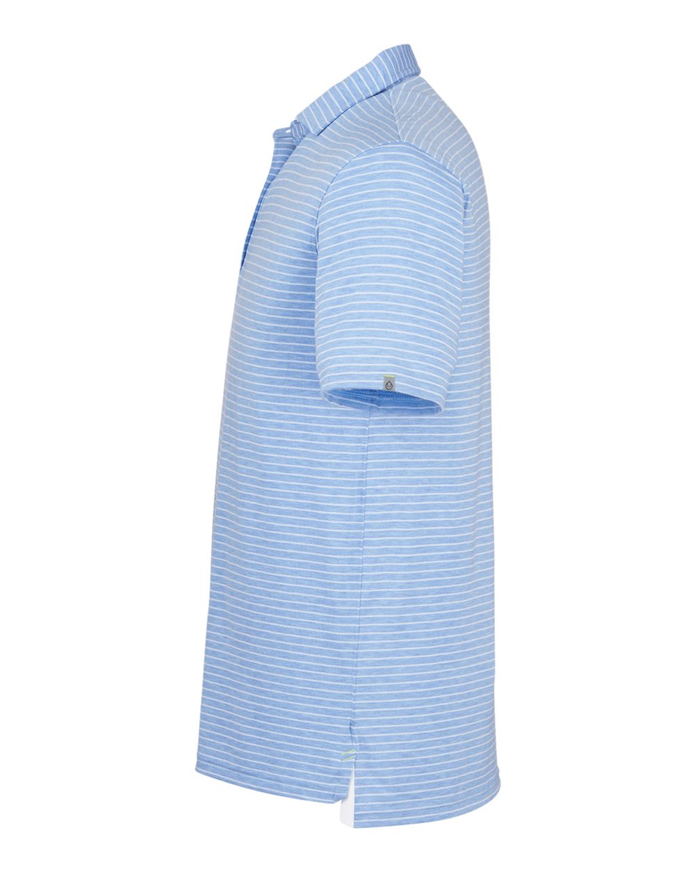 Men's Cloud Lightweight Polo Brookline Stripe - DirectSide - B654D8253 - Polar Heather/ White