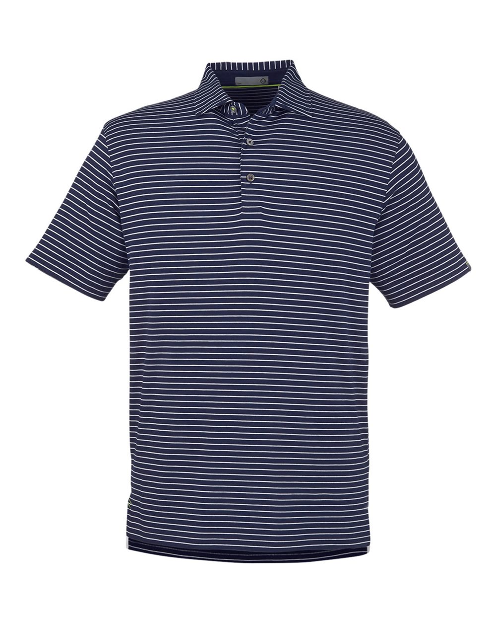 Men's Cloud Lightweight Polo Brookline Stripe - Front - B654D8653 - Classic Navy/ White