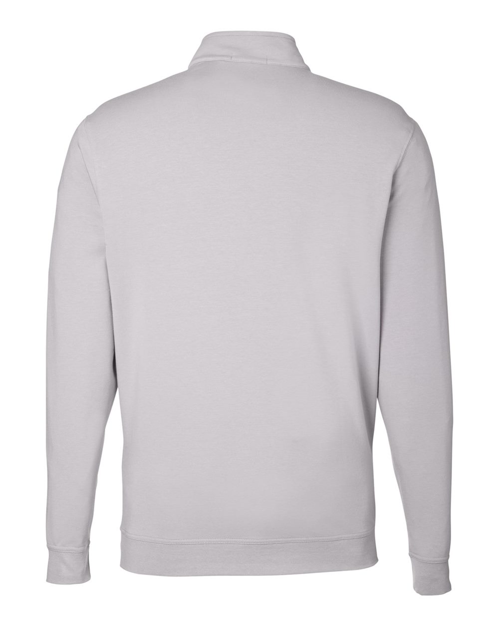 Men's Cloud French Terry Quarter-Zip Pullover - Back - B655D8353 - Silver