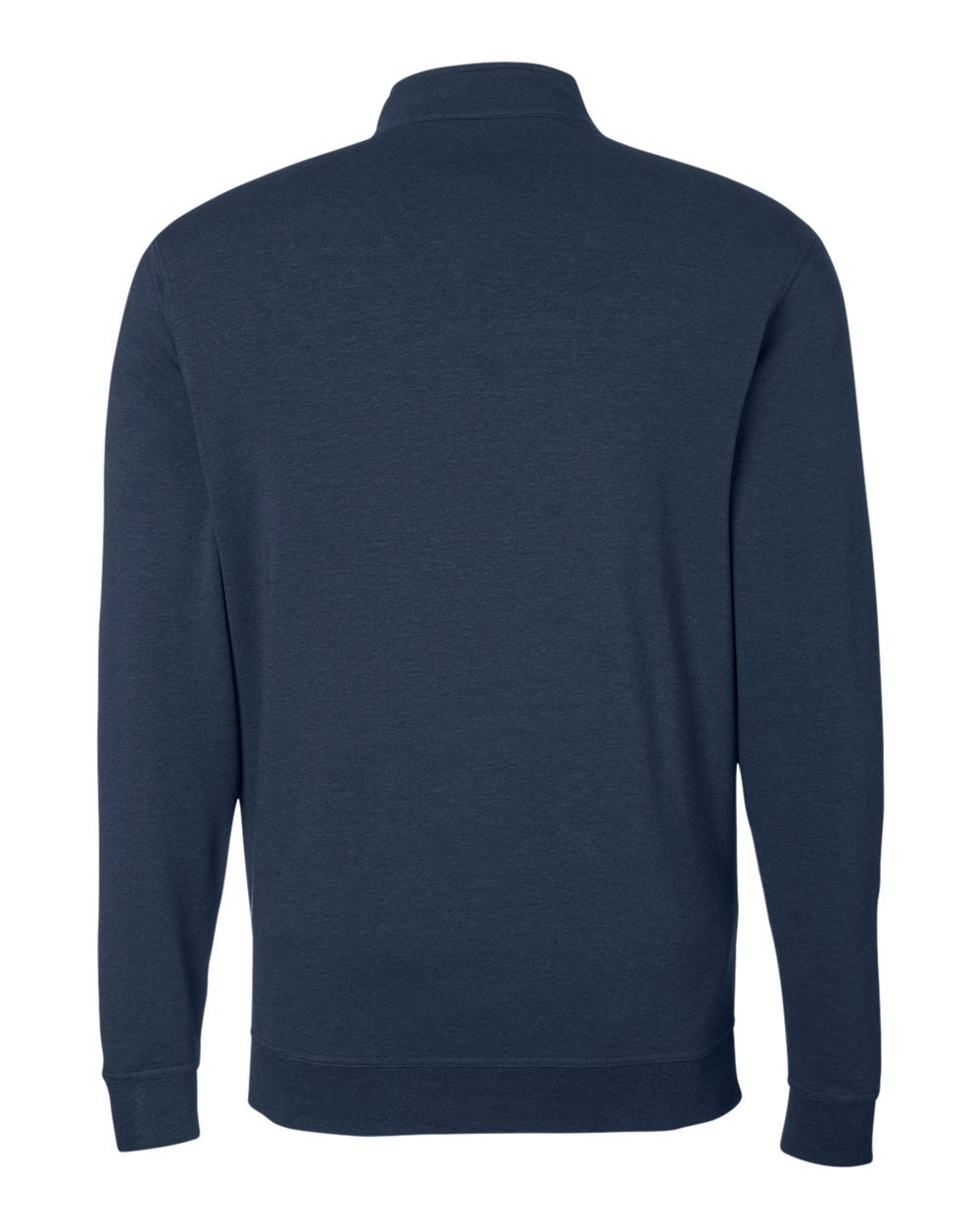 Men's Cloud French Terry Quarter-Zip Pullover - Back - B655D8653 - Classic Navy