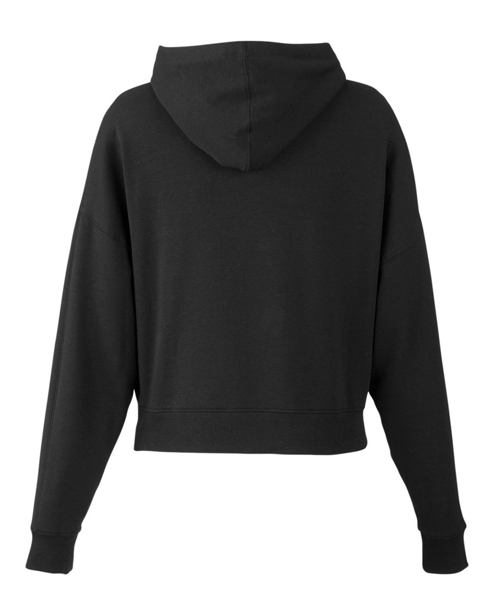 Women's Studio Hooded Fleece - Back - B663D8502 - Black
