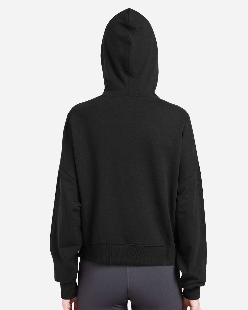 Women's Studio Hooded Fleece - OnModelBack - B663D8502 - Black