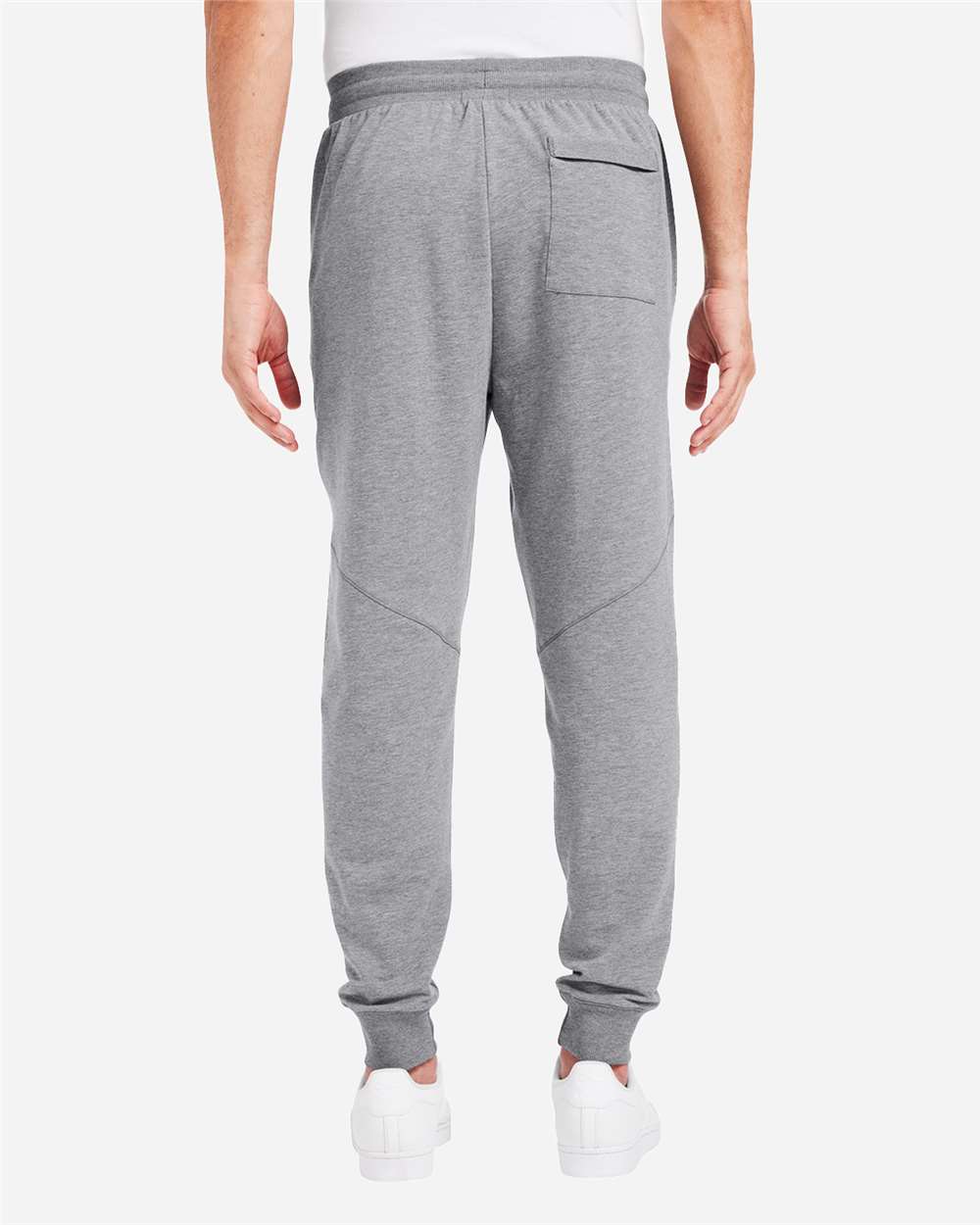 Men's Varsity Joggers - OnModelBack - B658D8353 - Heather Grey