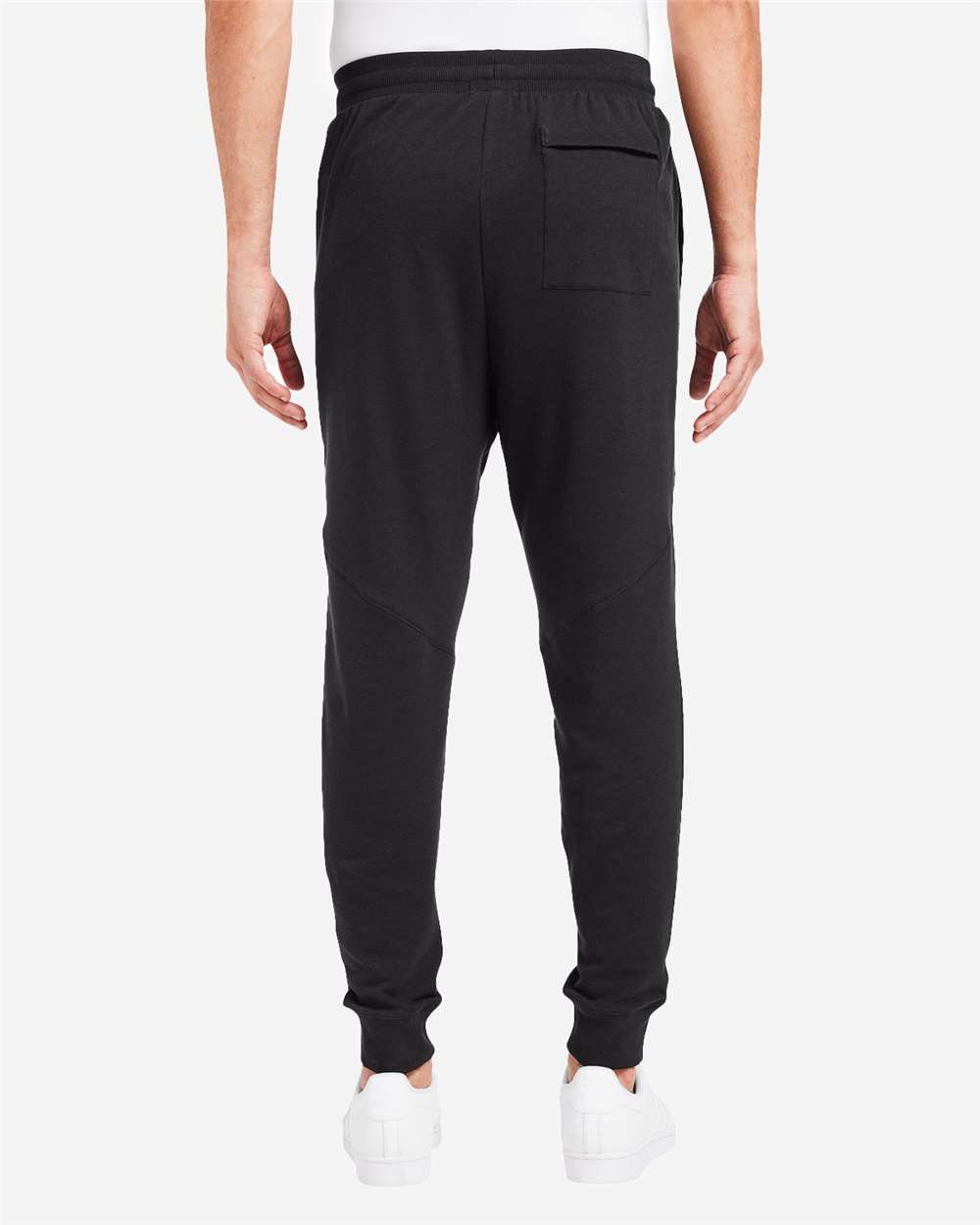 Men's Varsity Joggers - OnModelBack - B658D8503 - Black