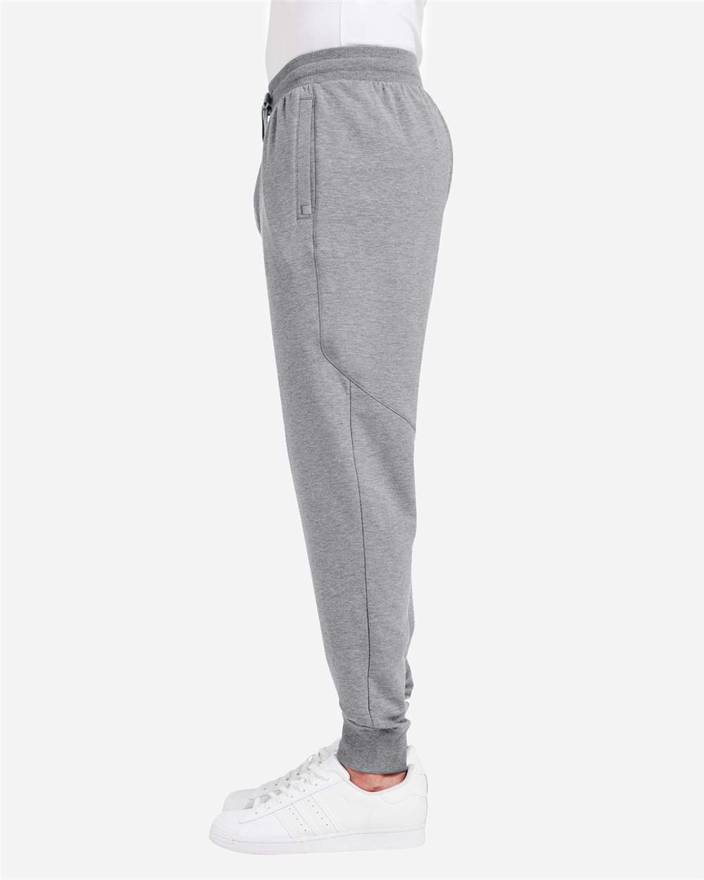 Men's Varsity Joggers - OnModelSide - B658D8353 - Heather Grey