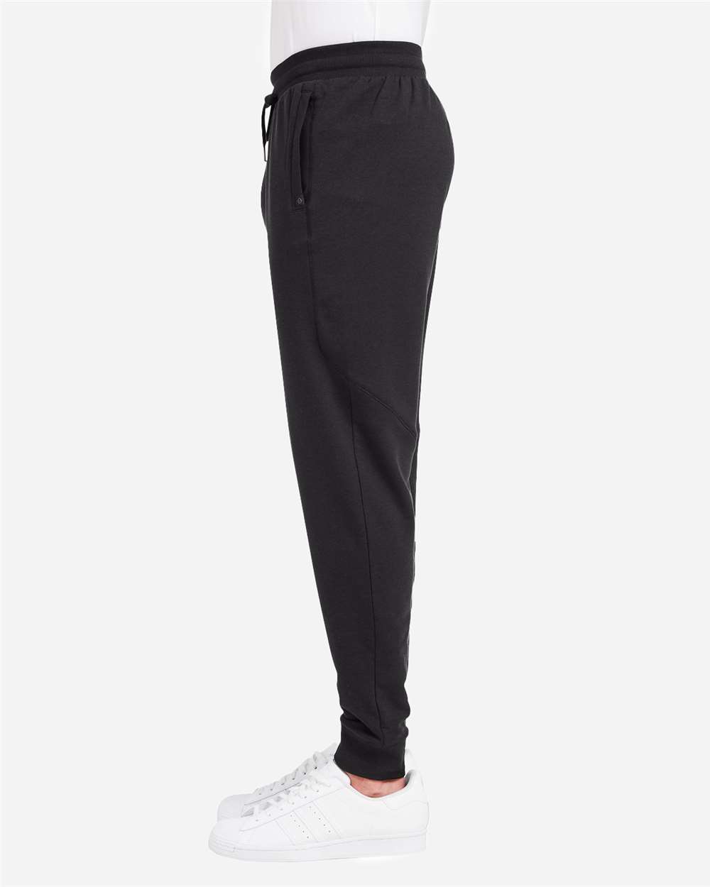 Men's Varsity Joggers - OnModelSide - B658D8503 - Black