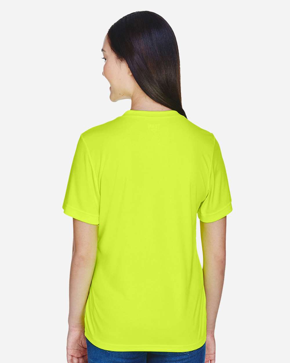 Women's Zone Performance T-Shirt - OnModelBack - B680D9172 - Safety Yellow