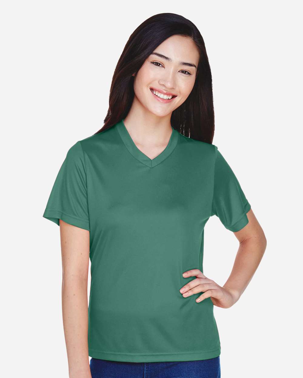 Women's Zone Performance T-Shirt - OnModelFront - B680D9192 - Sport Dark Green