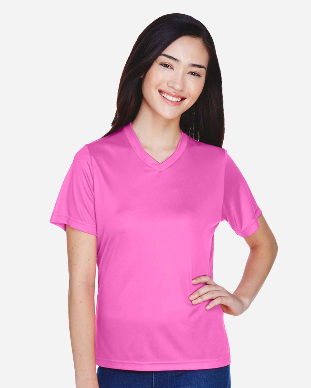 Women's Zone Performance T-Shirt - OnModelFront - B680D9312 - Sport Charity Pink
