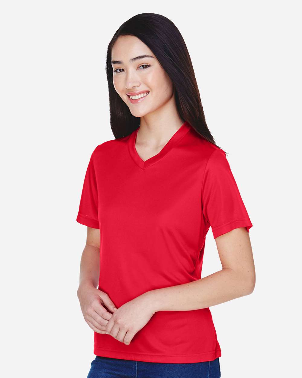 Women's Zone Performance T-Shirt - OnModelSide - B680D9702 - Sport Red
