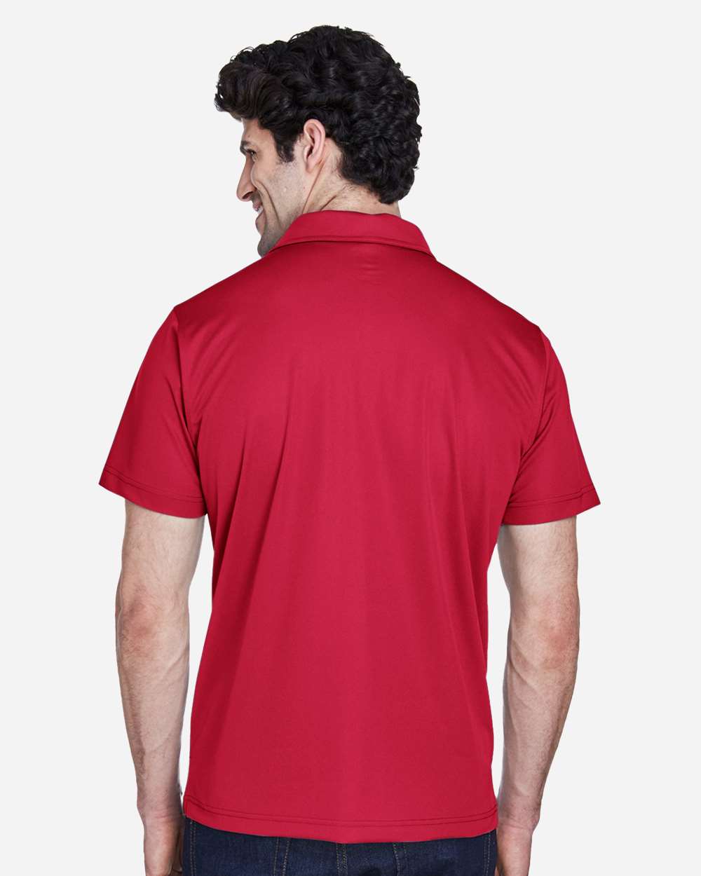Men's Command Snag Protection Polo - OnModelBack - B690D9112 - Sport Scarlet Red