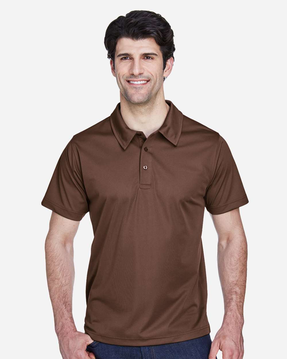 Men's Command Snag Protection Polo - OnModelFront - B690D9052 - Sport Dark Brown