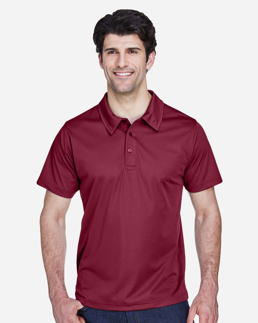 Men's Command Snag Protection Polo - OnModelFront - B690D9102 - Sport Maroon