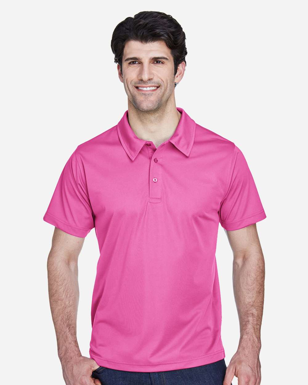 Men's Command Snag Protection Polo - OnModelFront - B690D9312 - Sport Charity Pink