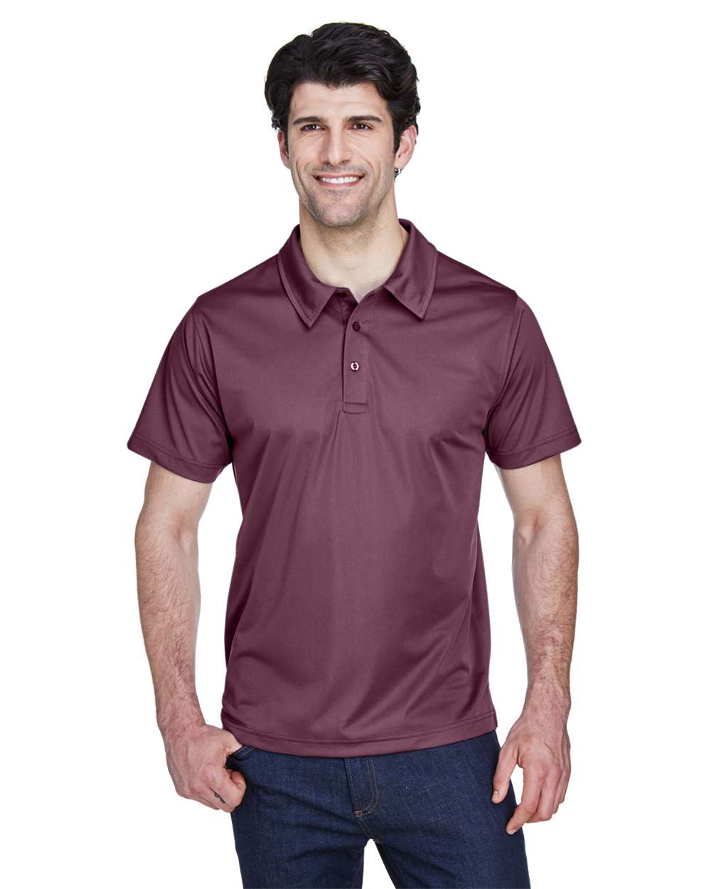 Men's Command Snag Protection Polo - OnModelFront - B690D9532 - Sport Dark Maroon