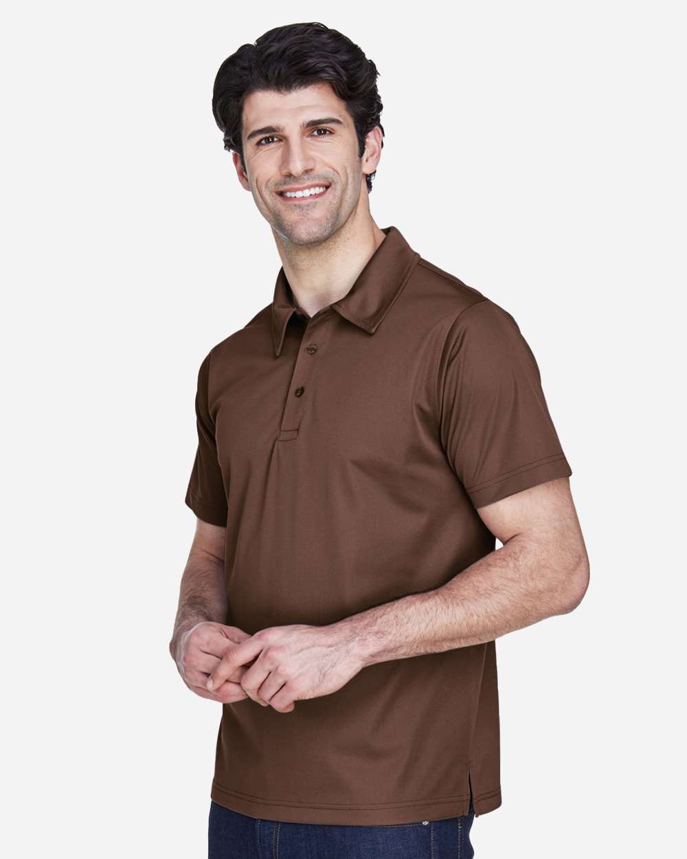 Men's Command Snag Protection Polo - OnModelSide - B690D9052 - Sport Dark Brown