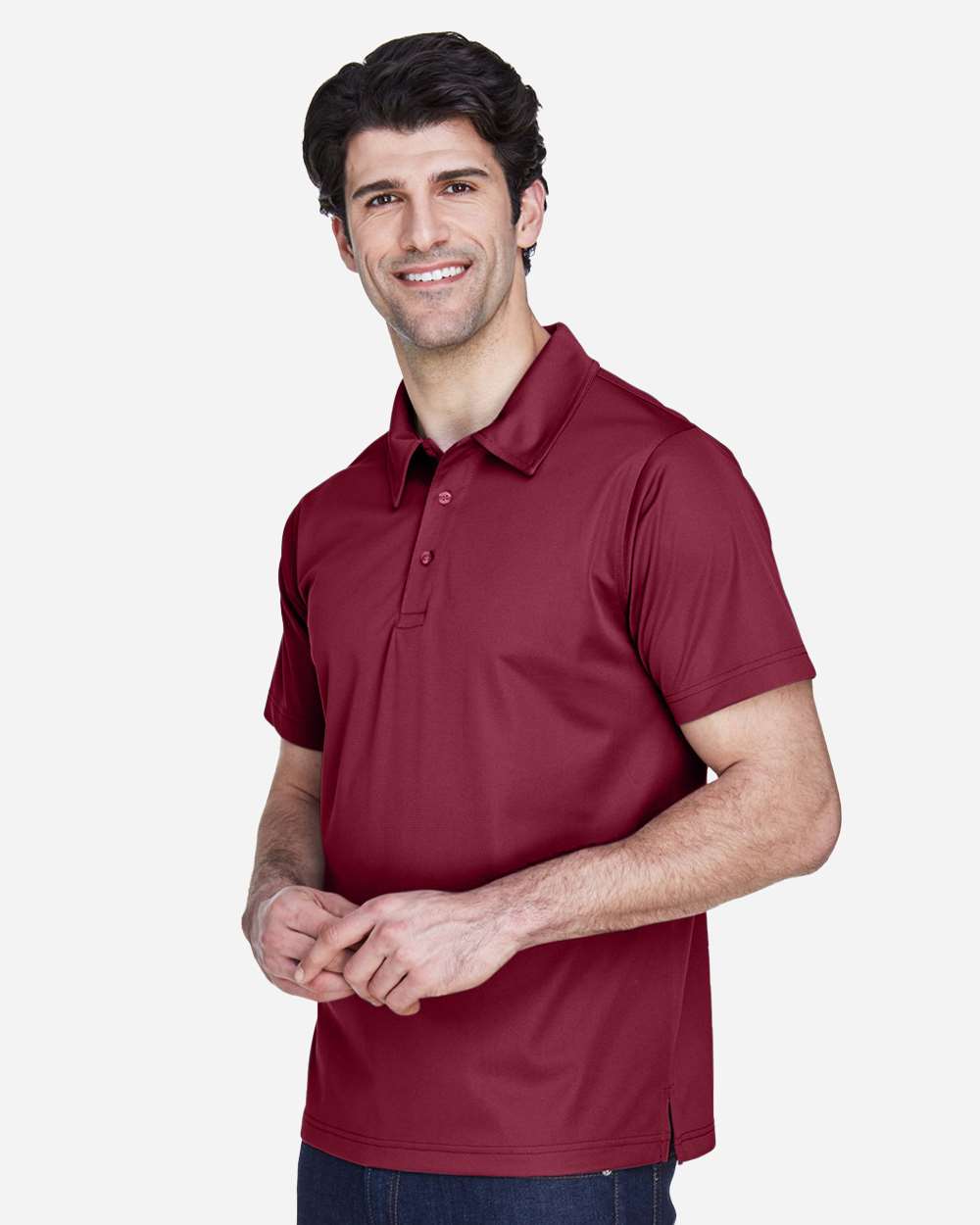 Men's Command Snag Protection Polo - OnModelSide - B690D9102 - Sport Maroon