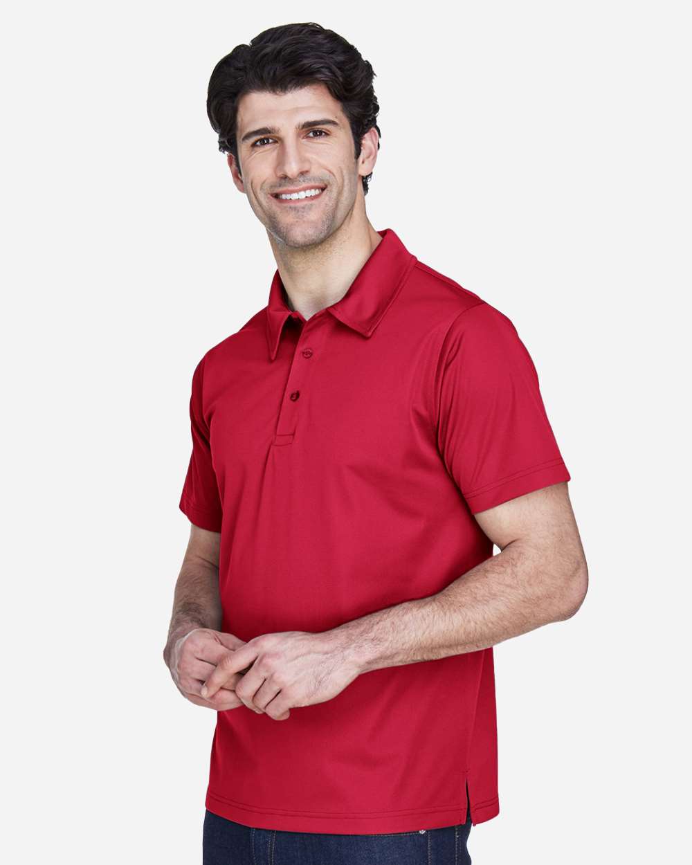 Men's Command Snag Protection Polo - OnModelSide - B690D9112 - Sport Scarlet Red