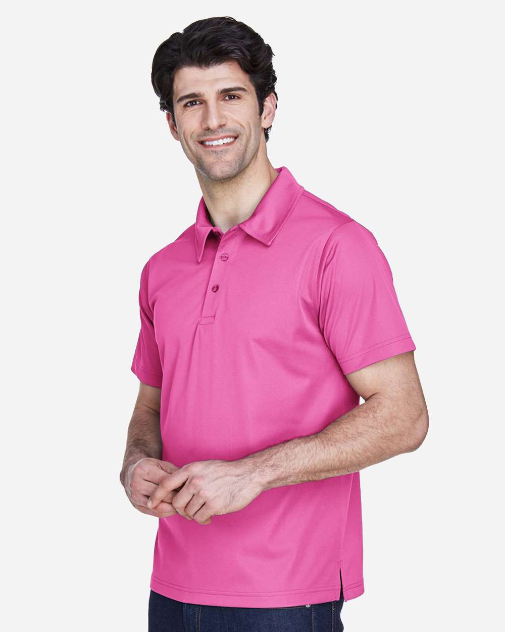 Men's Command Snag Protection Polo - OnModelSide - B690D9312 - Sport Charity Pink