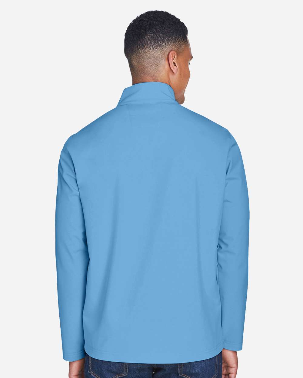 Men's Leader Soft Shell Jacket - OnModelBack - B738D9252 - Sport Light Blue