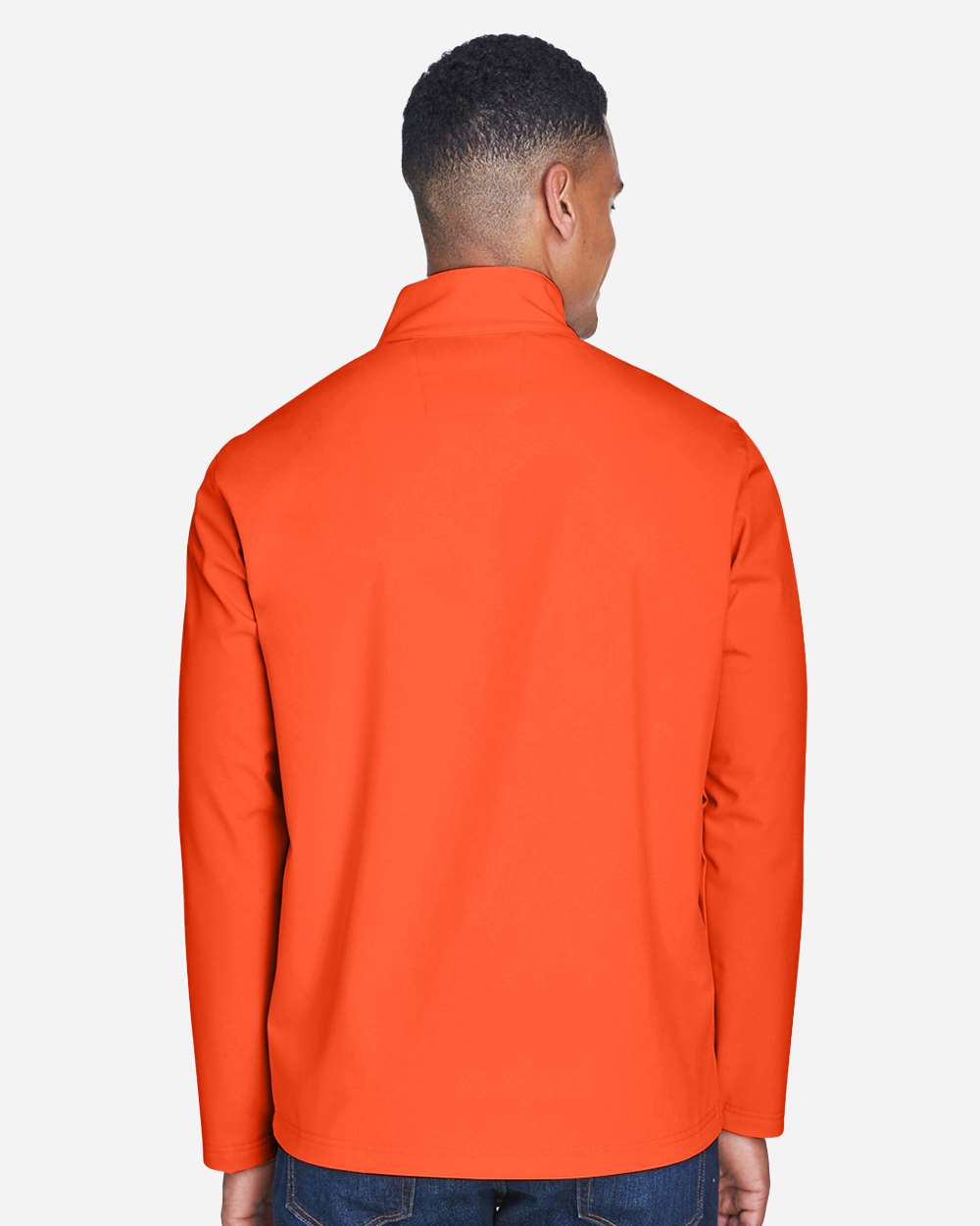 Men's Leader Soft Shell Jacket - OnModelBack - B738D9662 - Sport Orange