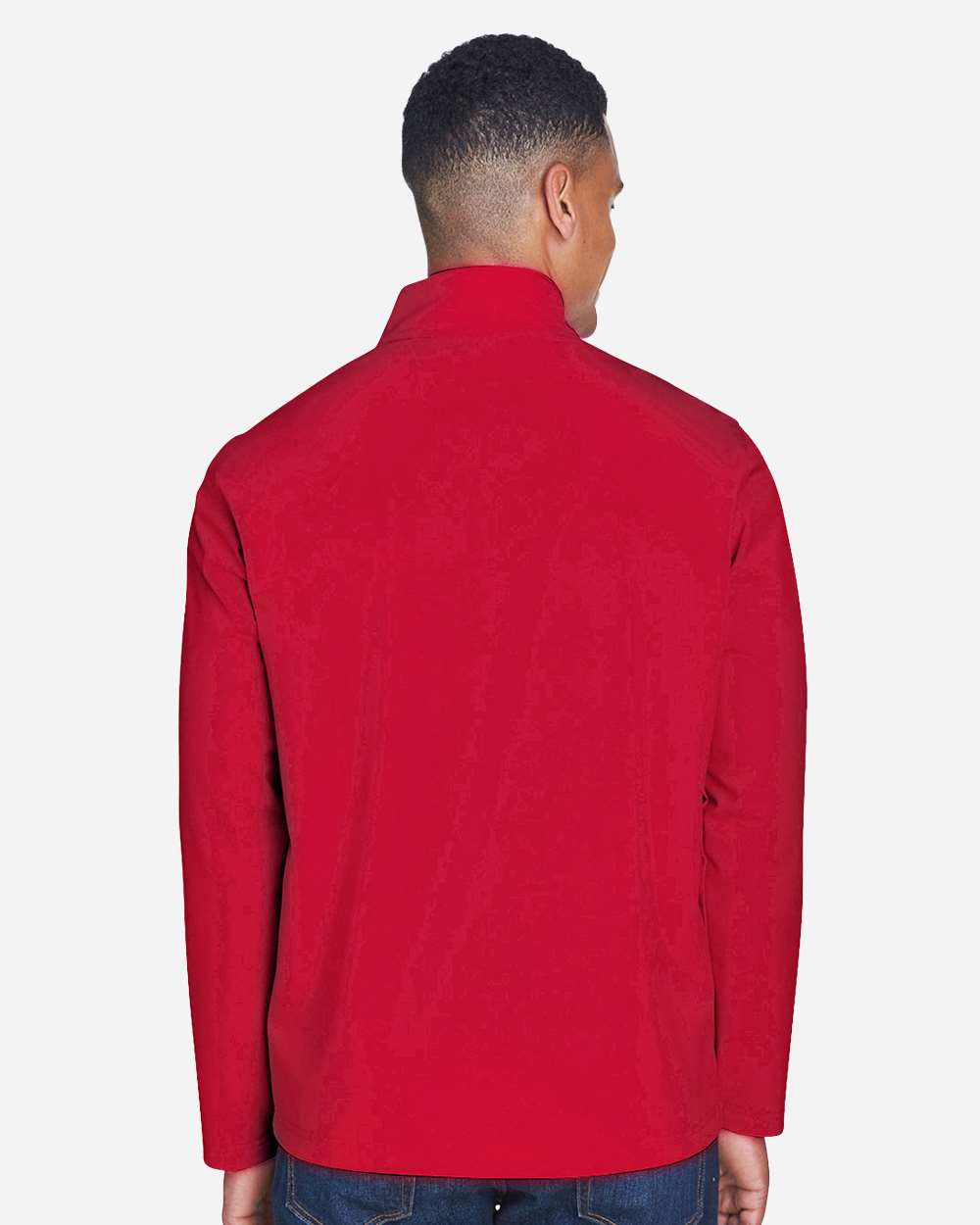 Men's Leader Soft Shell Jacket - OnModelBack - B738D9704 - Sport Red