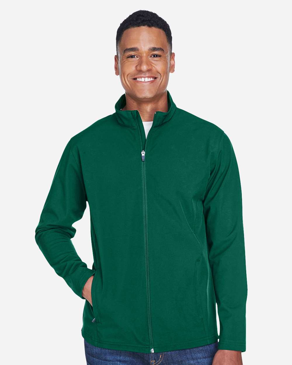 Men's Leader Soft Shell Jacket - OnModelFront - B738D9072 - Sport Forest