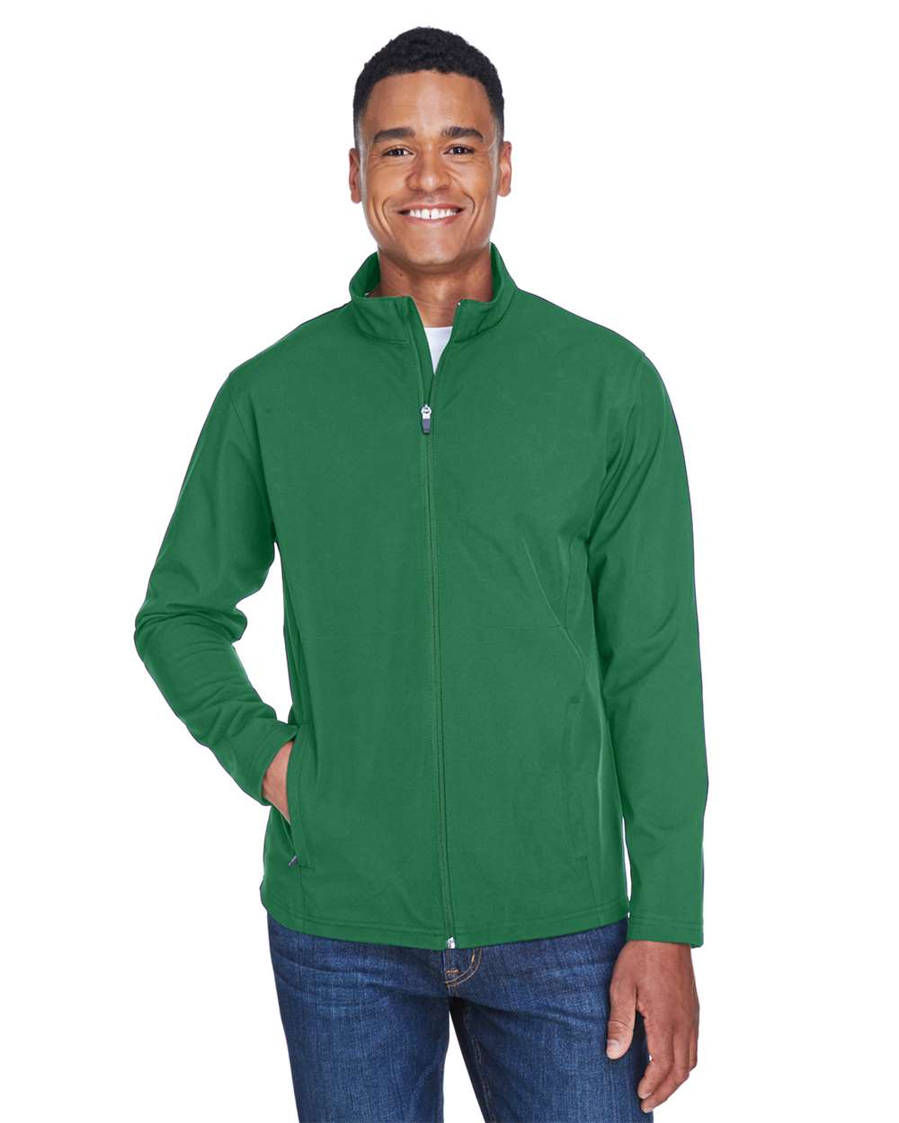 Men's Leader Soft Shell Jacket - OnModelFront - B738D9192 - Sport Dark Green