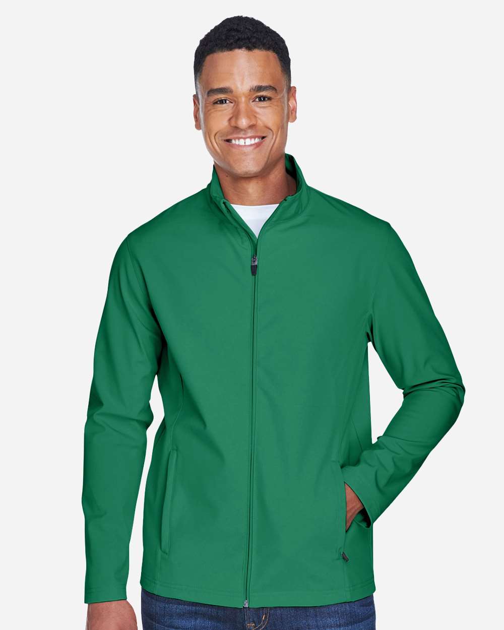 Men's Leader Soft Shell Jacket - OnModelFront - B738D9602 - Sport Kelly