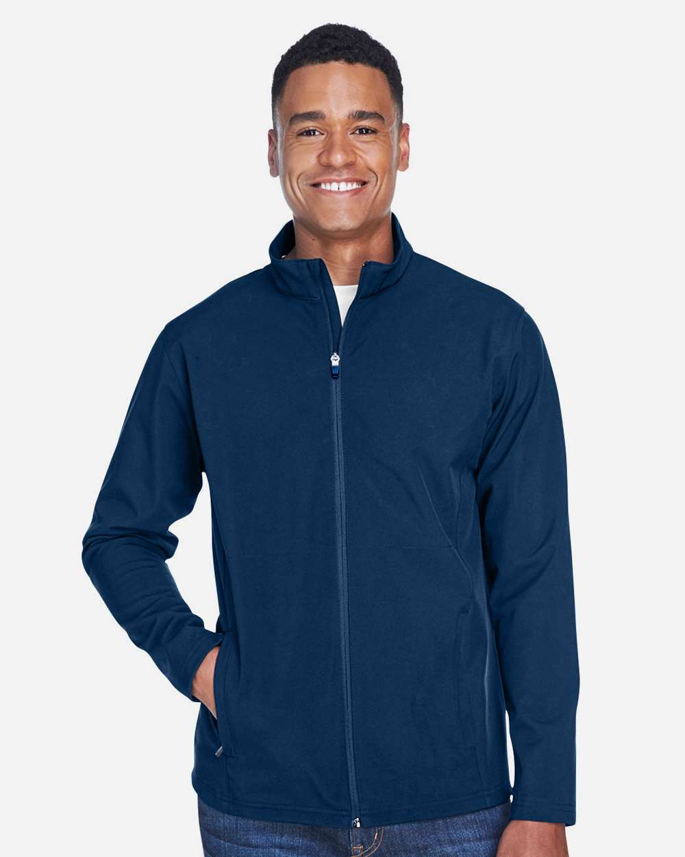 Men's Leader Soft Shell Jacket - OnModelFront - B738D9652 - Sport Dark Navy