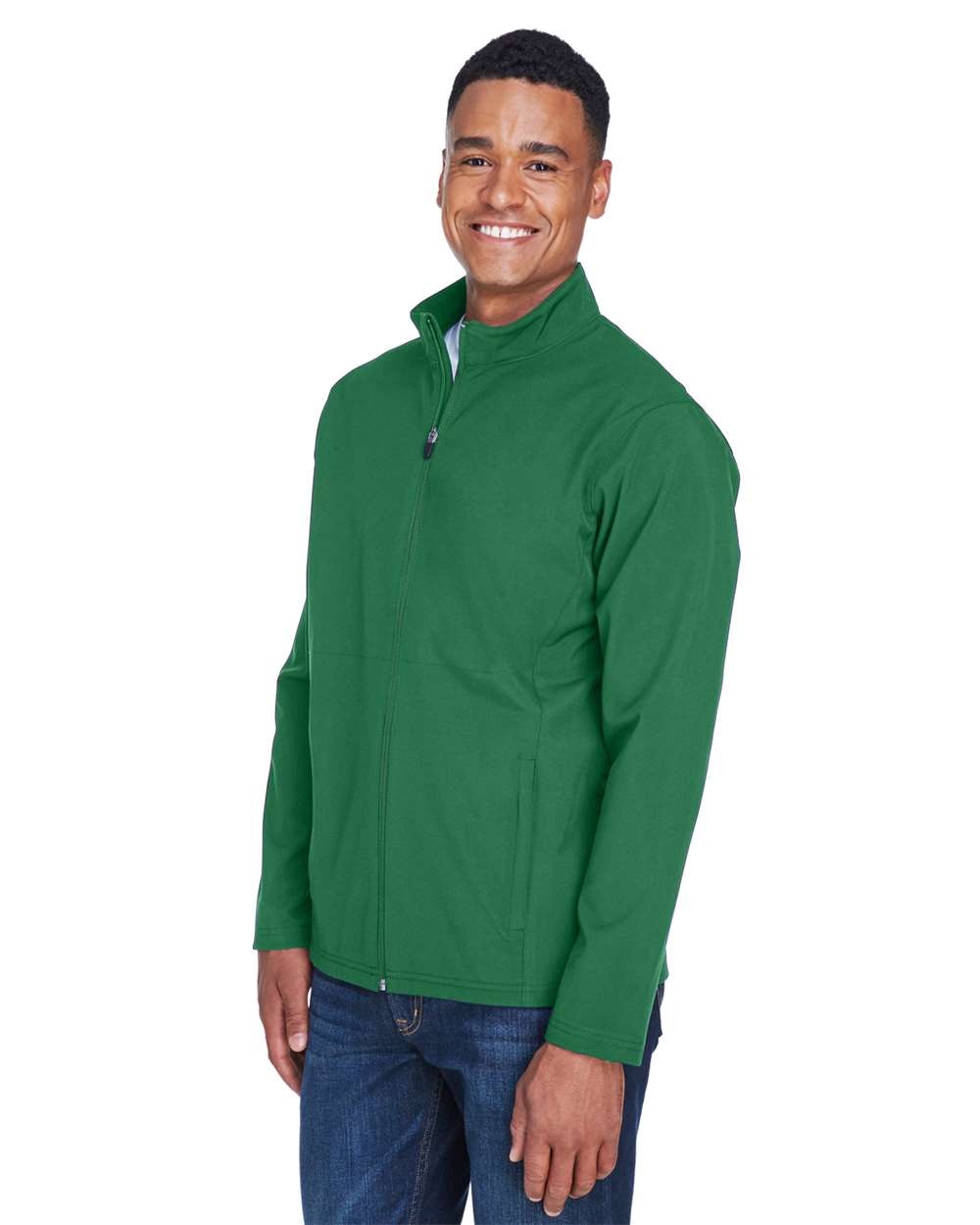Men's Leader Soft Shell Jacket - OnModelSide - B738D9192 - Sport Dark Green