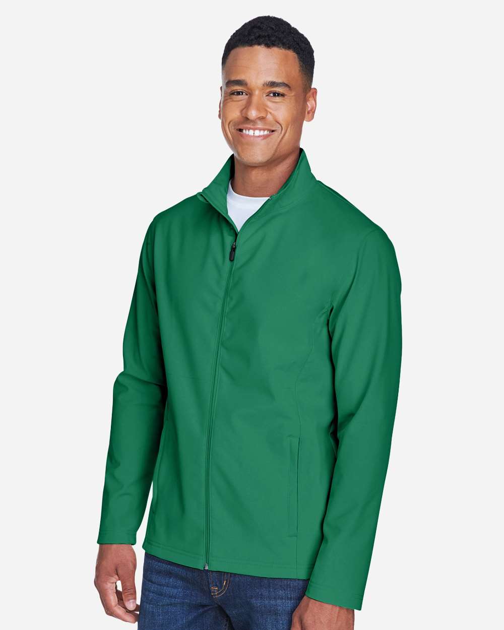 Men's Leader Soft Shell Jacket - OnModelSide - B738D9602 - Sport Kelly