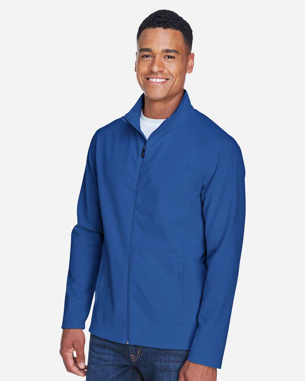 Men's Leader Soft Shell Jacket - OnModelSide - B738D9752 - Sport Royal