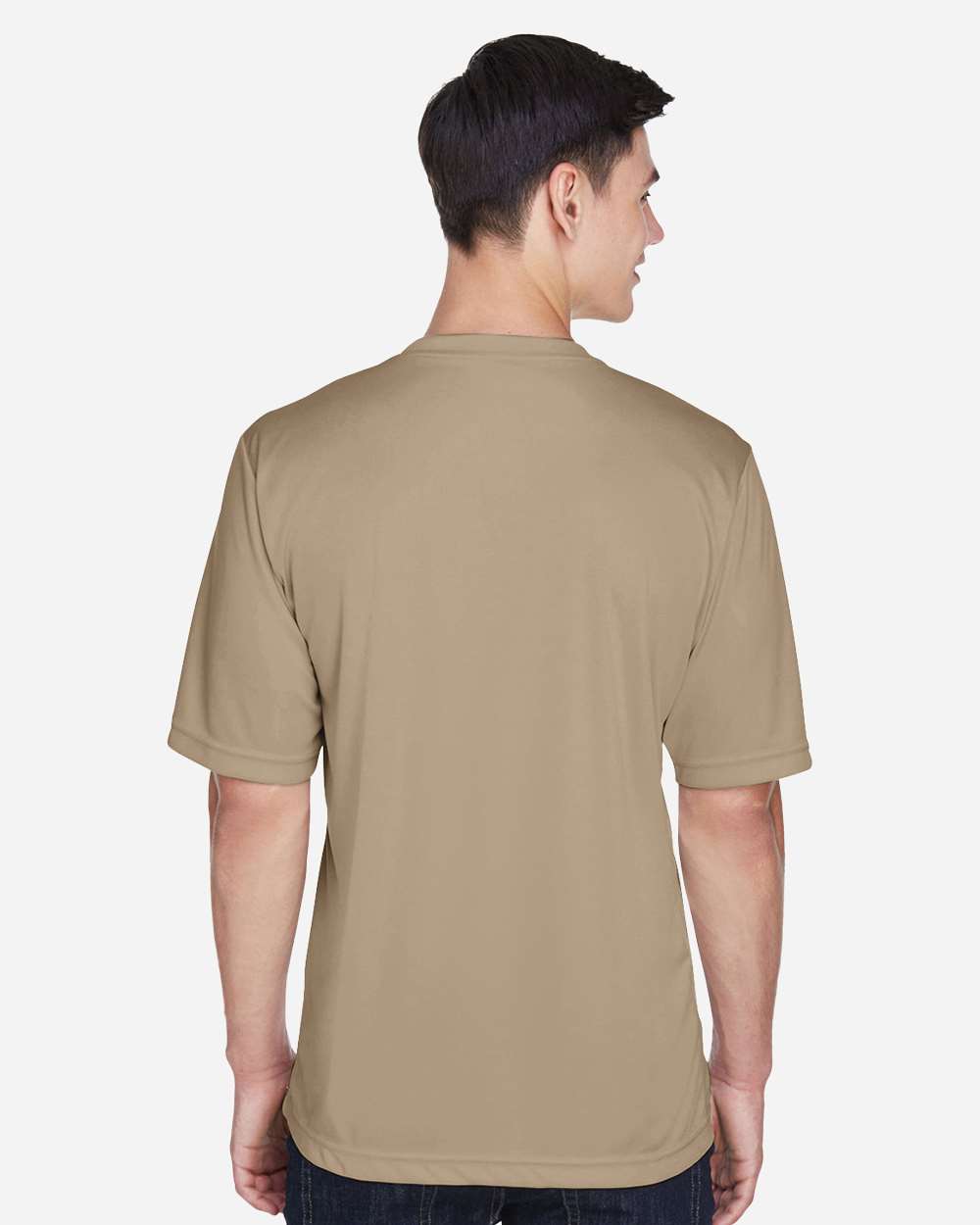 Men's Zone Performance T-Shirt - OnModelBack - B671D9112 - Desert Khaki