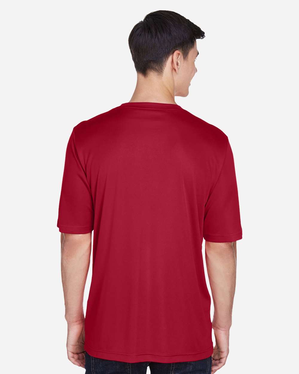 Men's Zone Performance T-Shirt - OnModelBack - B671D9142 - Sport Scarlet Red