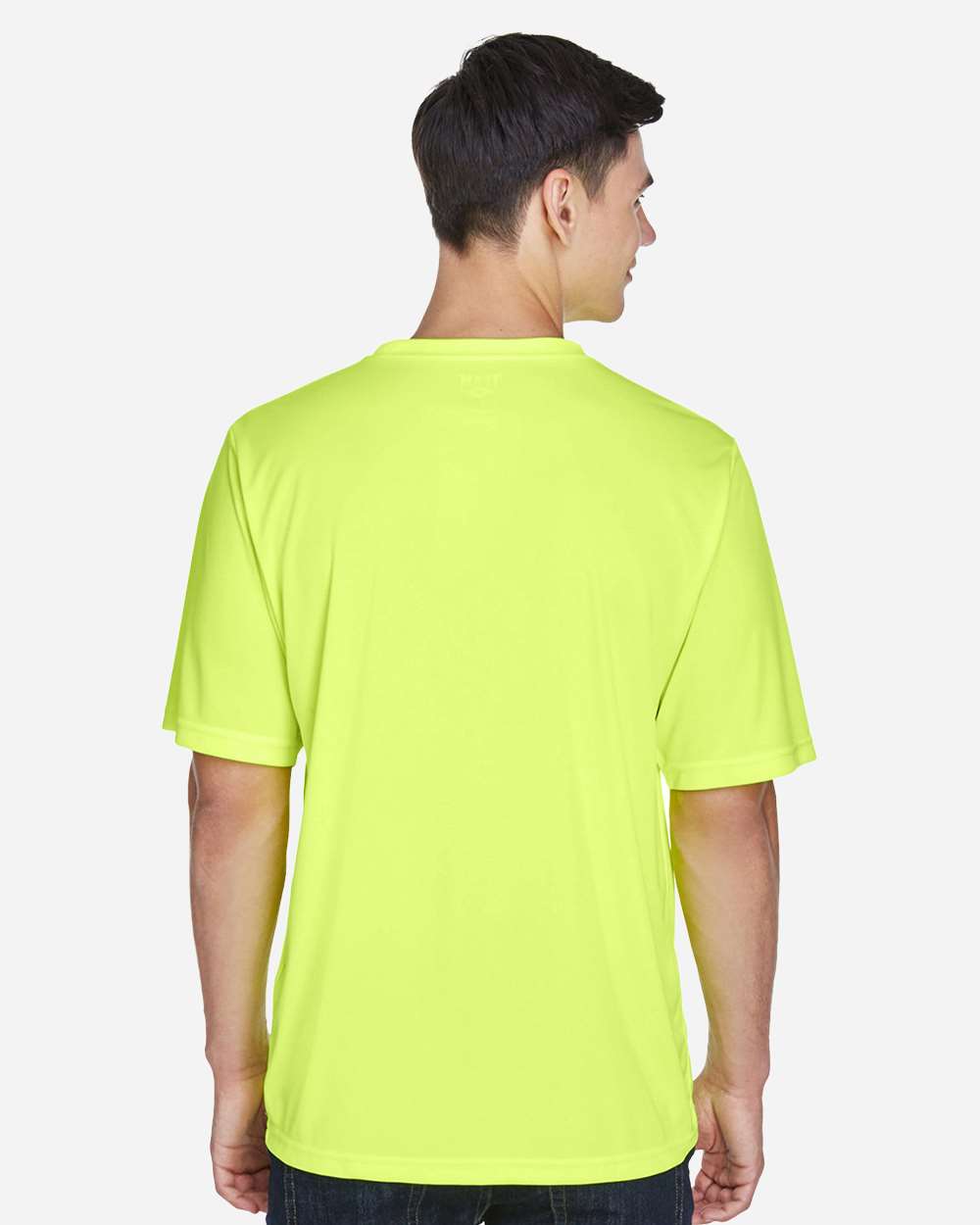 Men's Zone Performance T-Shirt - OnModelBack - B671D9172 - Safety Yellow