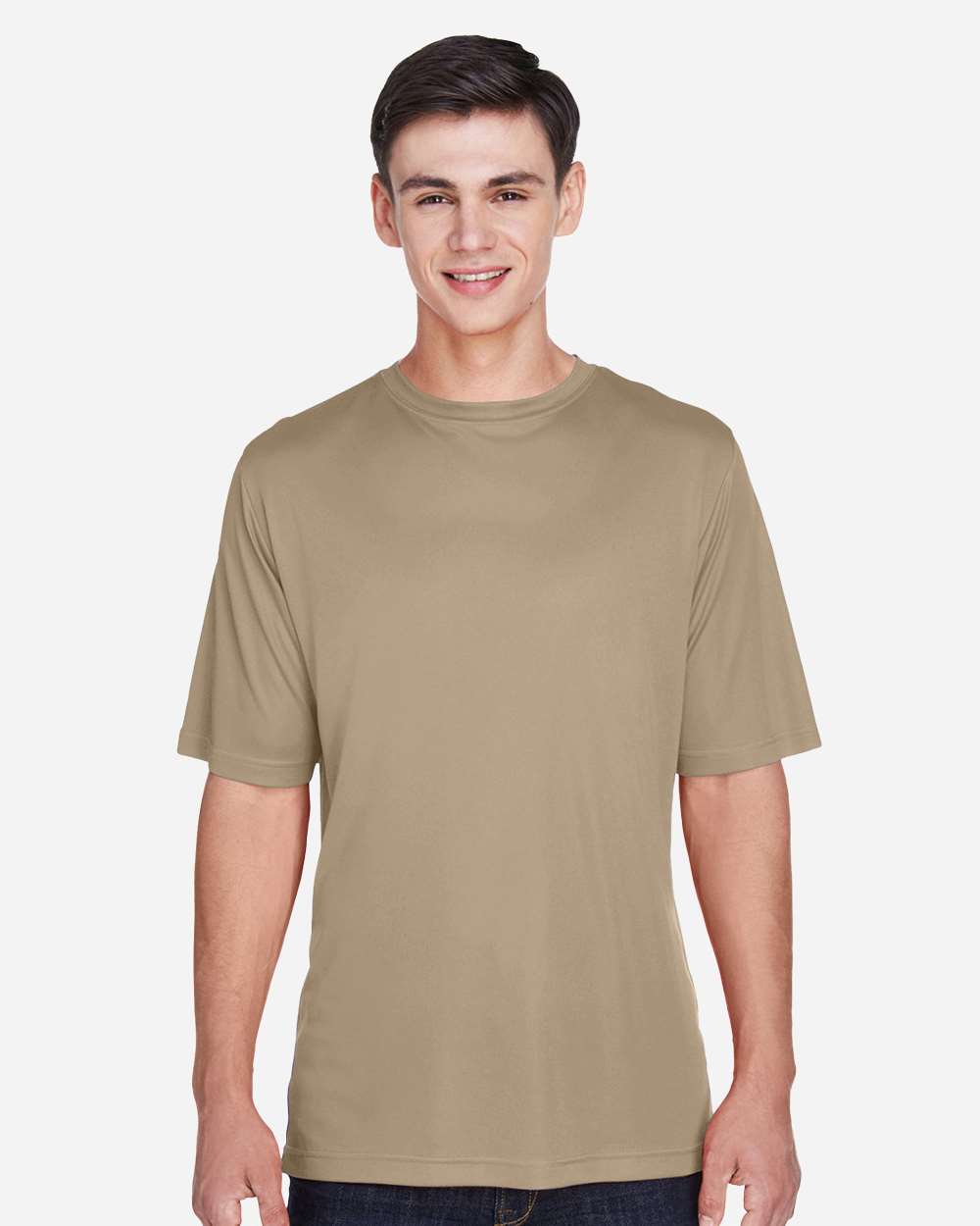 Men's Zone Performance T-Shirt - OnModelFront - B671D9112 - Desert Khaki