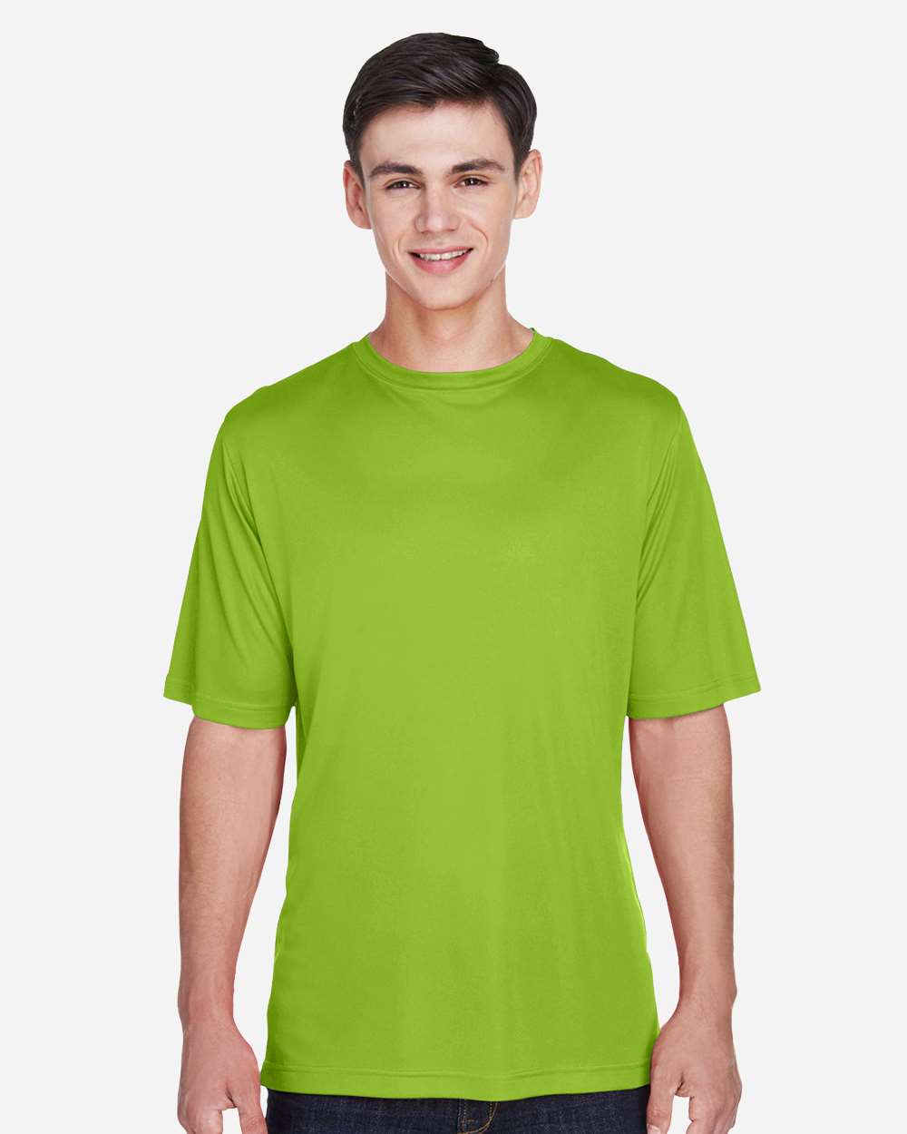 Men's Zone Performance T-Shirt - OnModelFront - B671D9162 - Acid Green