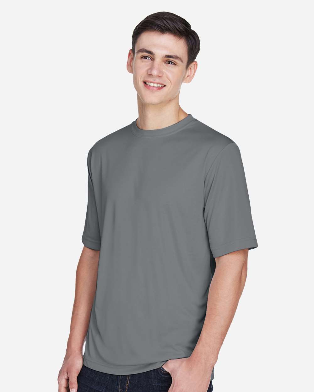 Men's Zone Performance T-Shirt - OnModelSide - B671D9132 - Sport Graphite